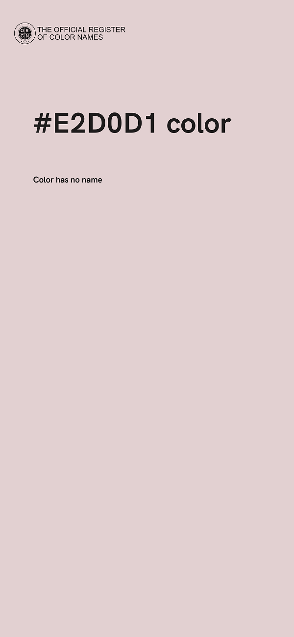 #E2D0D1 color image