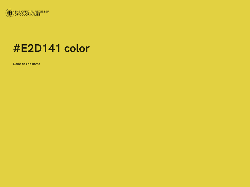 #E2D141 color image