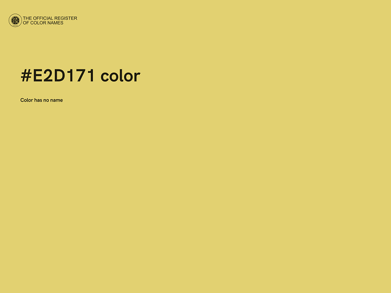 #E2D171 color image