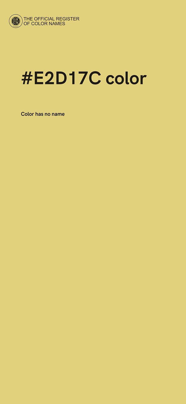 #E2D17C color image