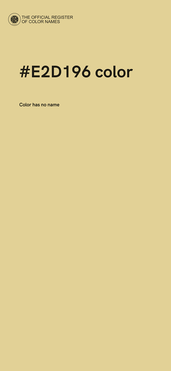 #E2D196 color image