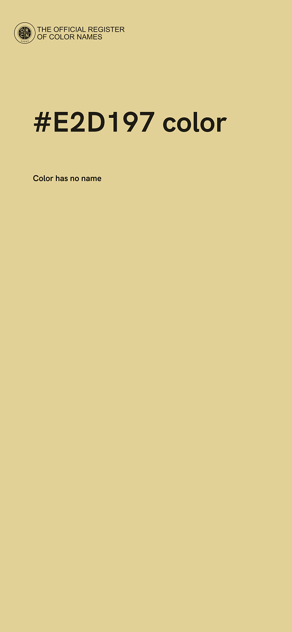 #E2D197 color image
