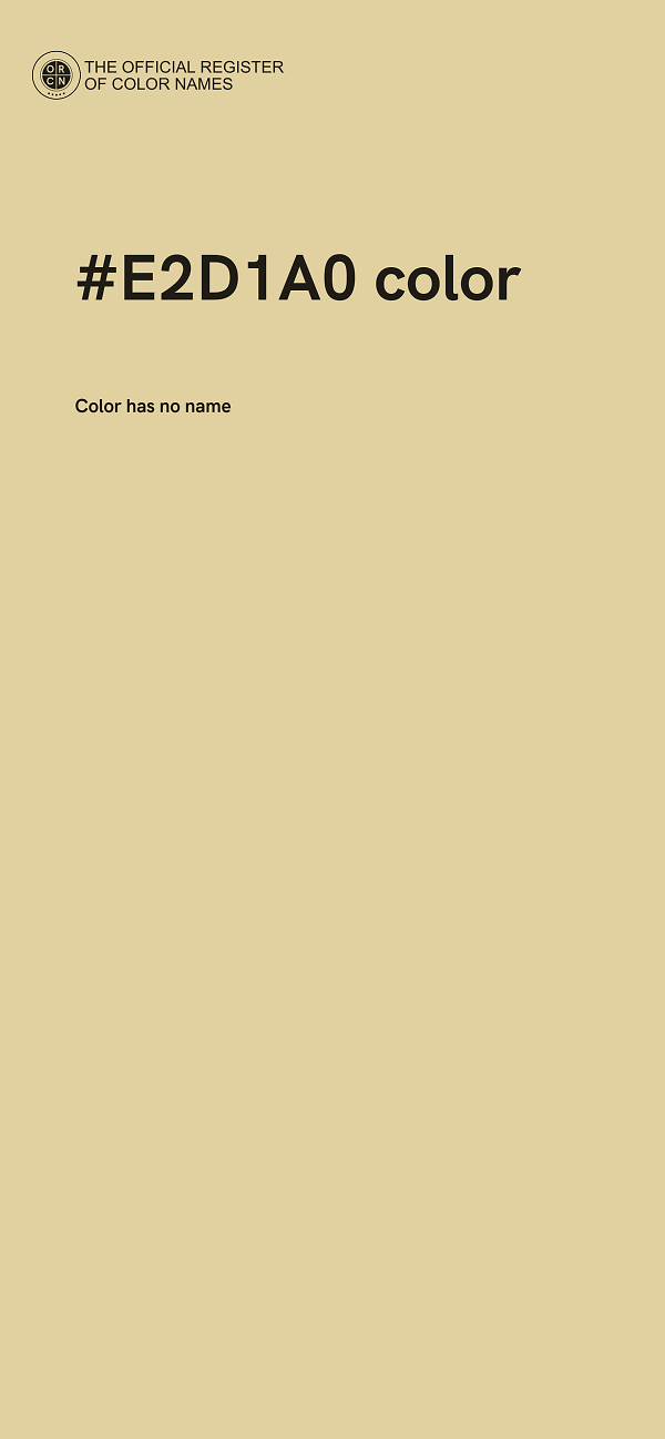 #E2D1A0 color image