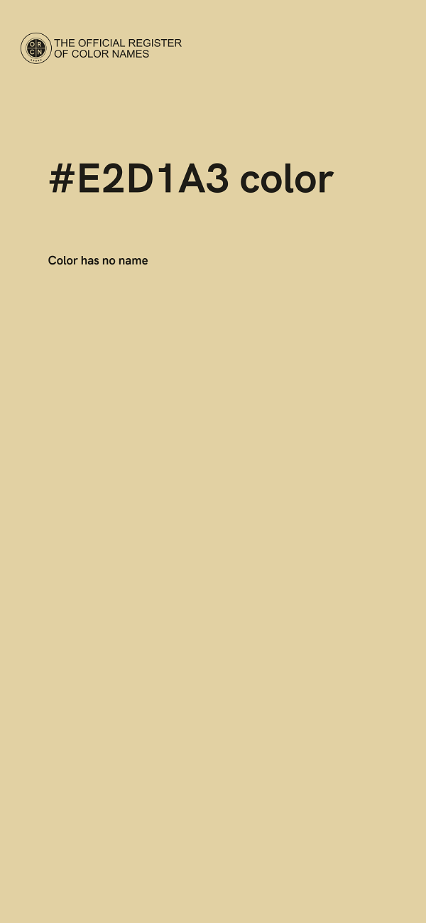 #E2D1A3 color image