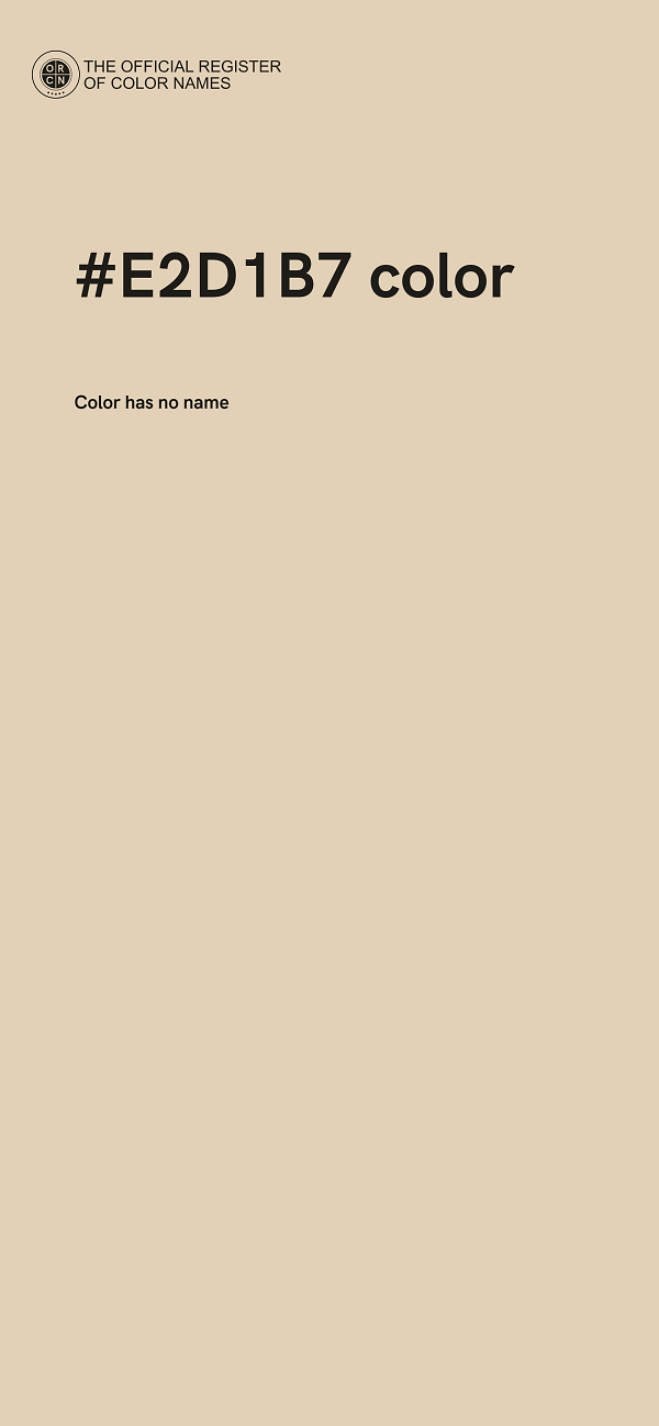 #E2D1B7 color image
