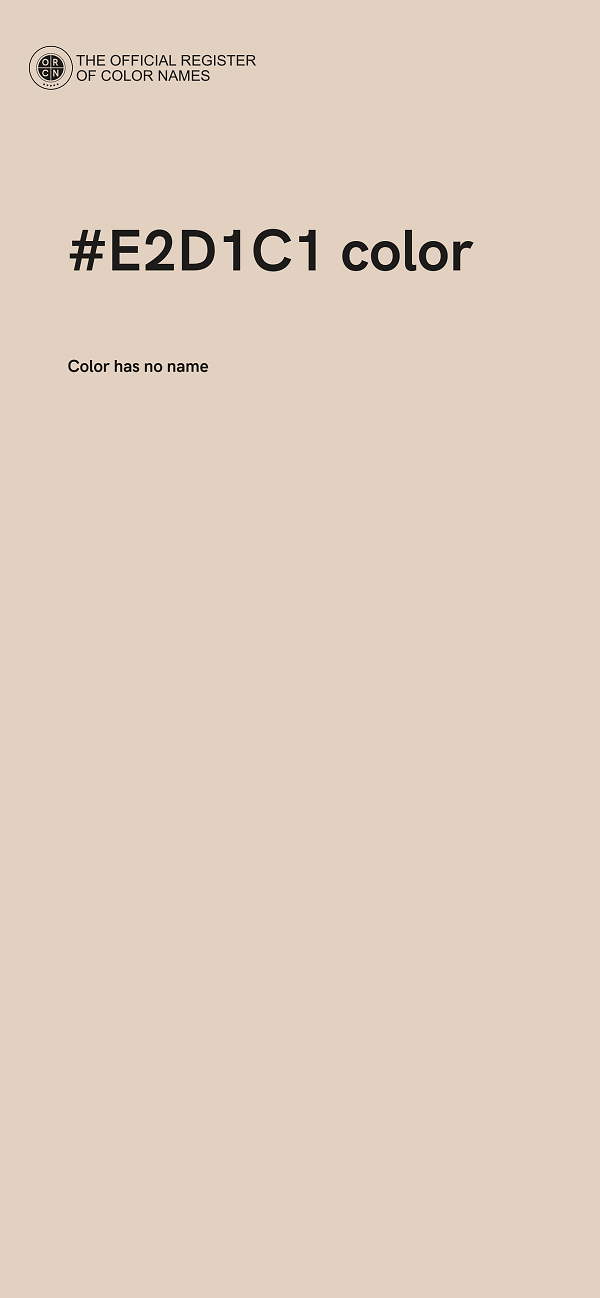 #E2D1C1 color image