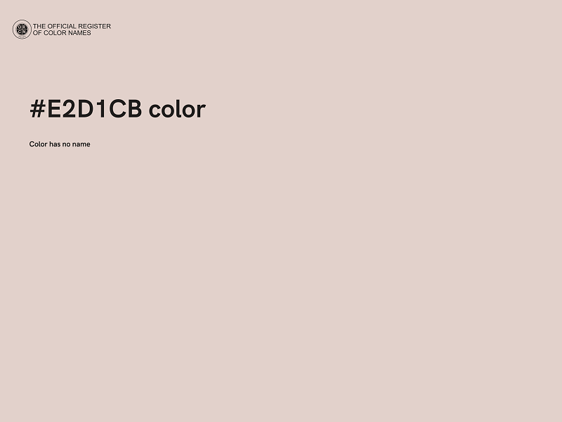 #E2D1CB color image