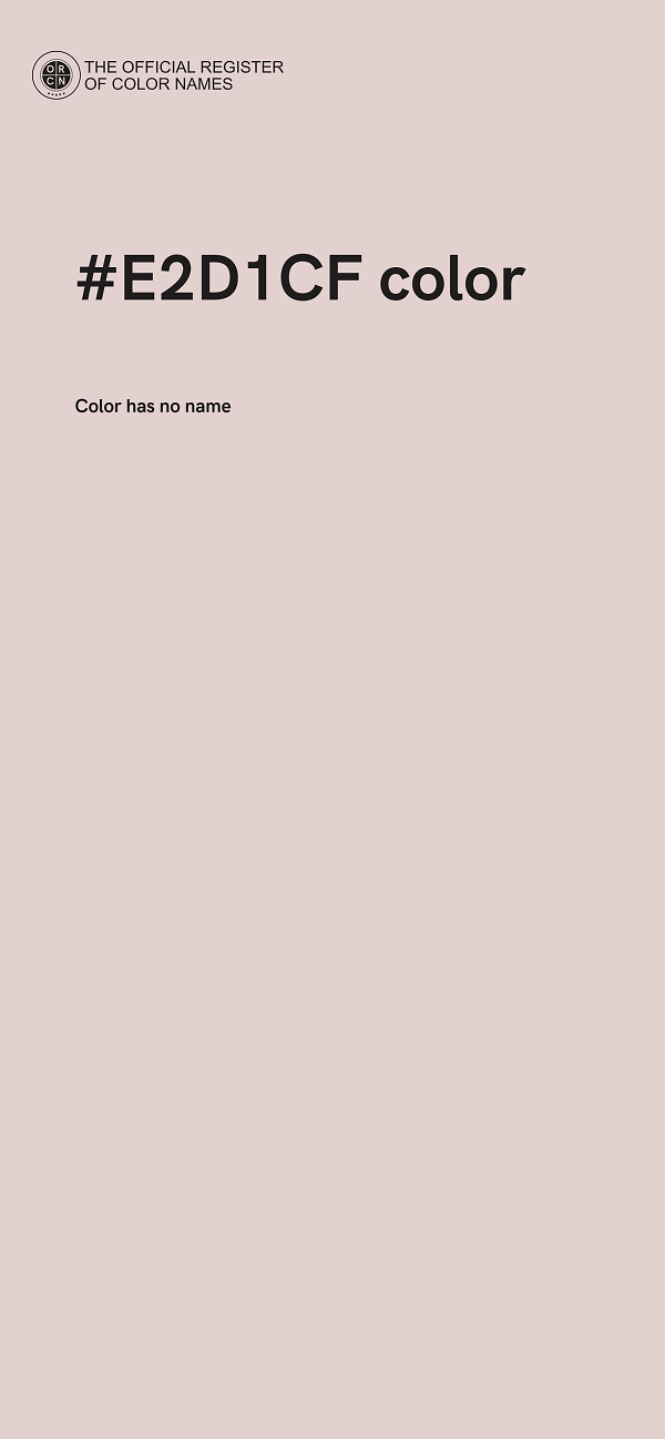 #E2D1CF color image