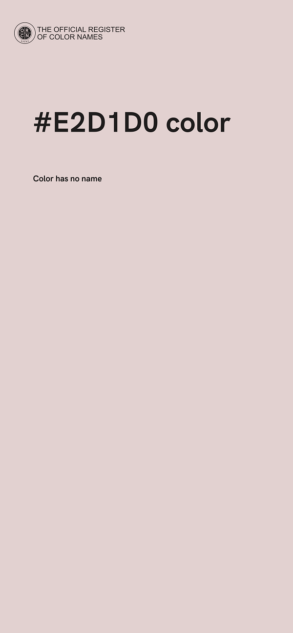 #E2D1D0 color image