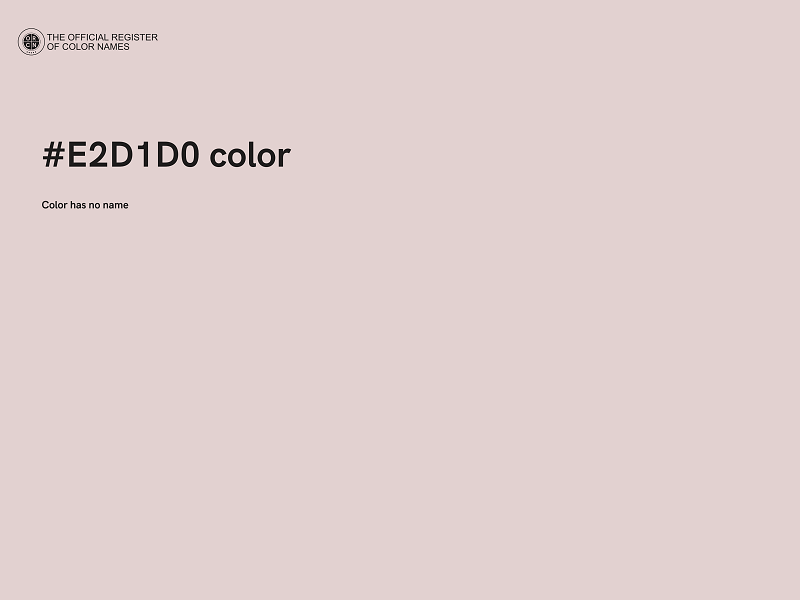 #E2D1D0 color image