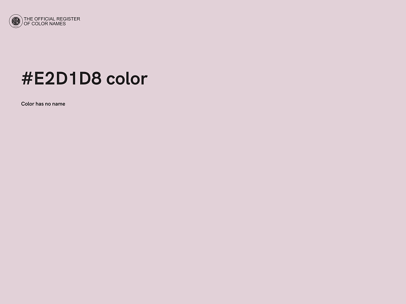 #E2D1D8 color image