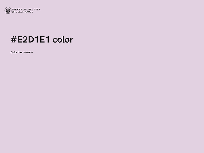 #E2D1E1 color image