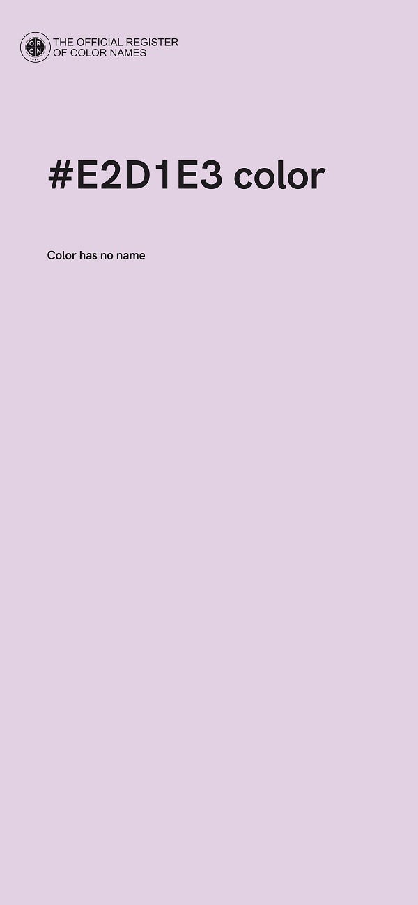 #E2D1E3 color image