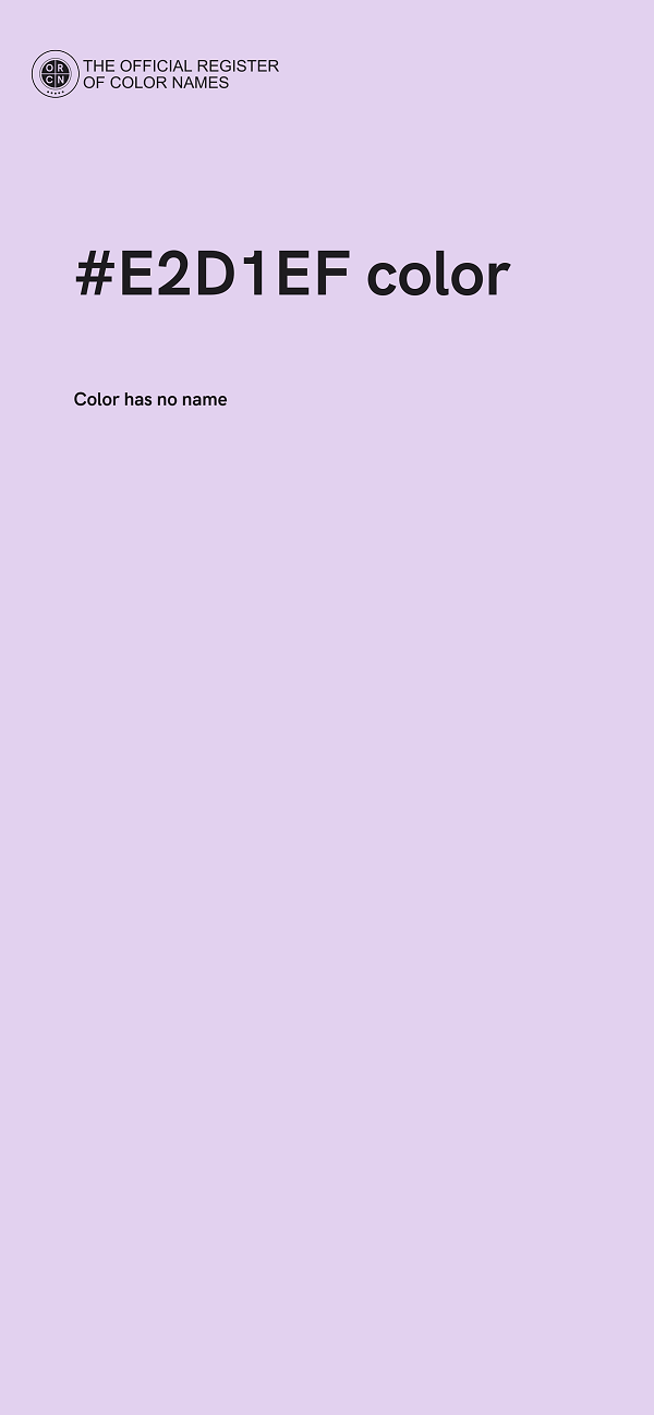#E2D1EF color image
