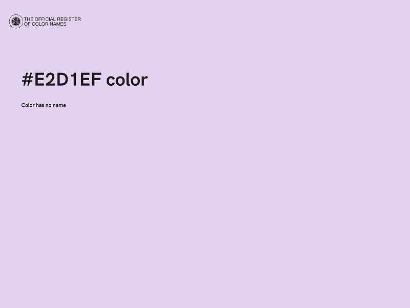 #E2D1EF color image
