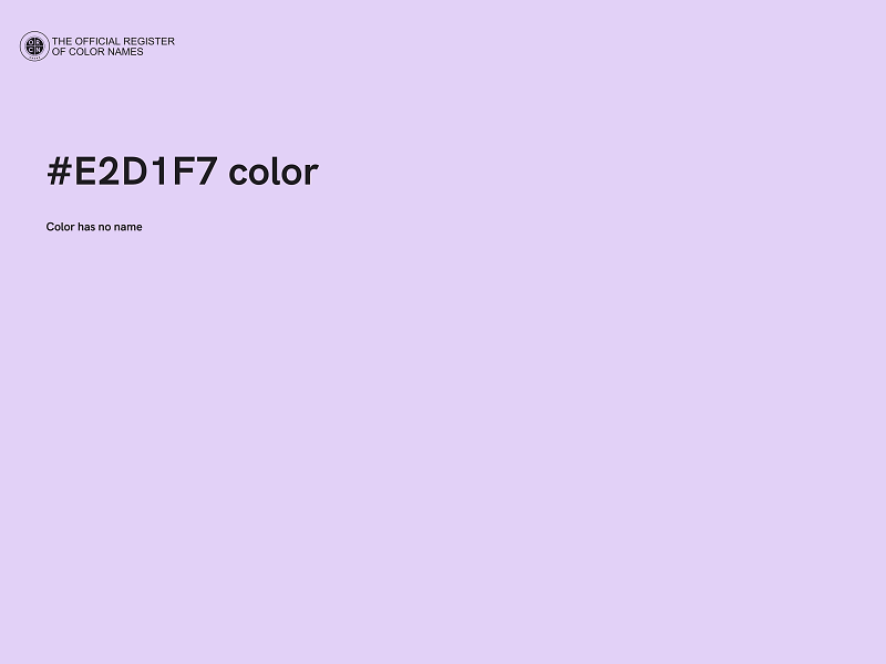 #E2D1F7 color image