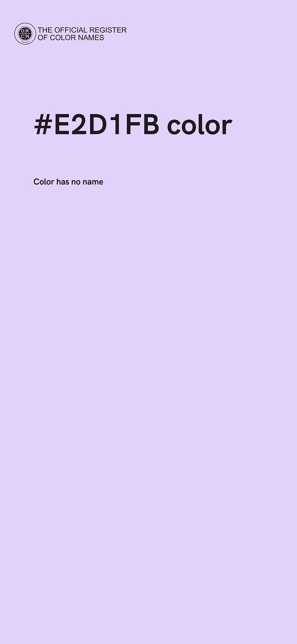 #E2D1FB color image