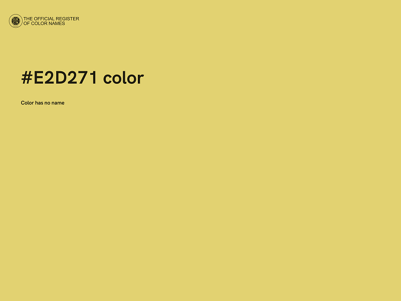 #E2D271 color image