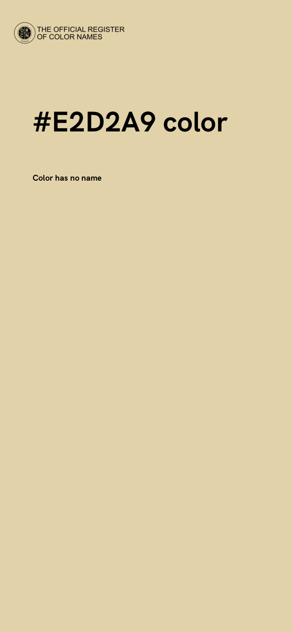 #E2D2A9 color image