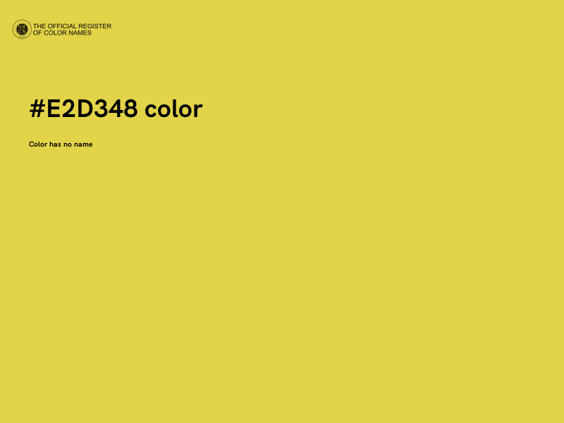 #E2D348 color image