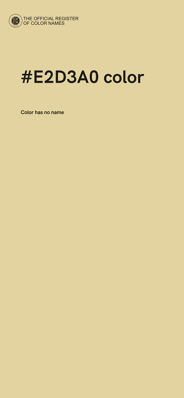 #E2D3A0 color image