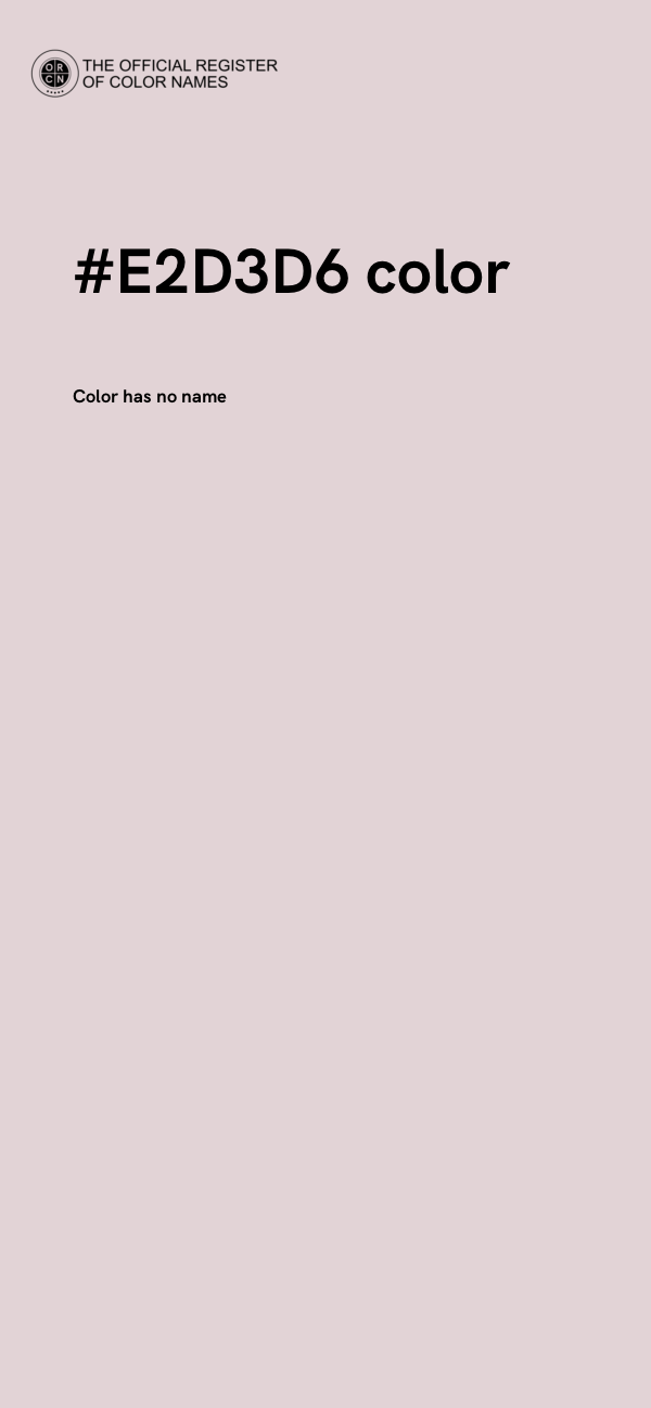 #E2D3D6 color image