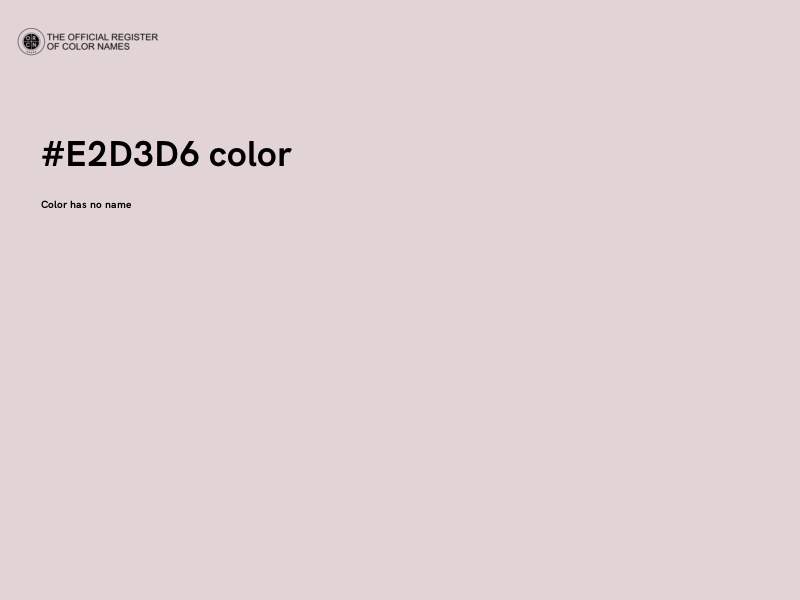 #E2D3D6 color image