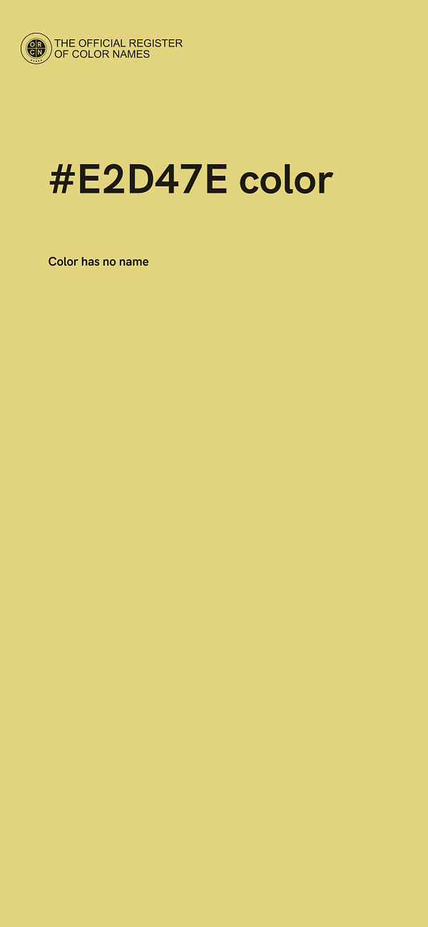 #E2D47E color image
