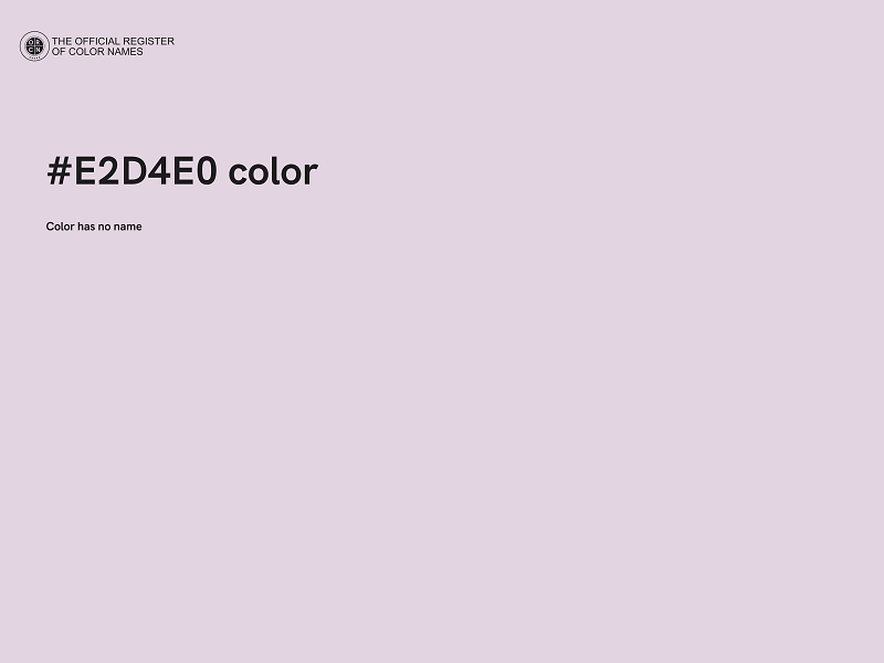 #E2D4E0 color image