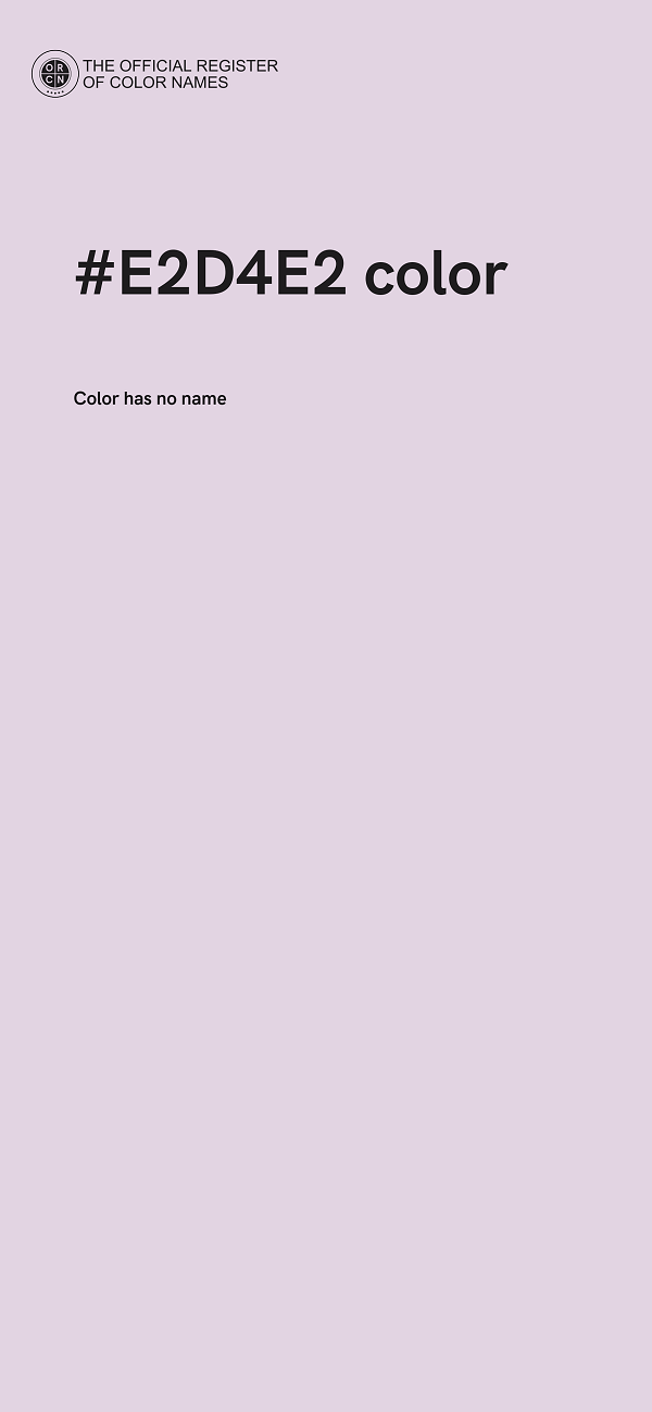 #E2D4E2 color image