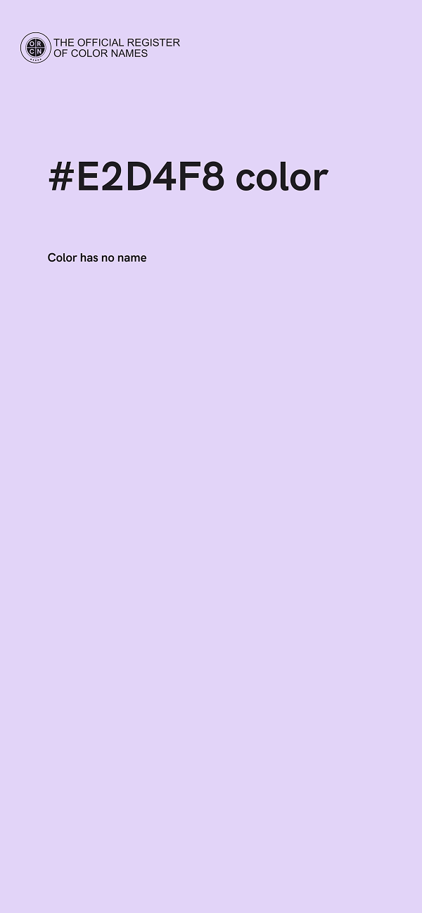 #E2D4F8 color image