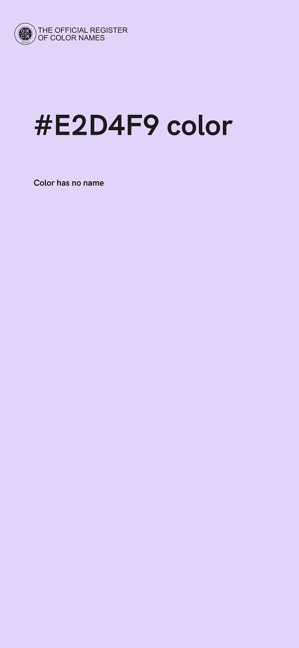 #E2D4F9 color image