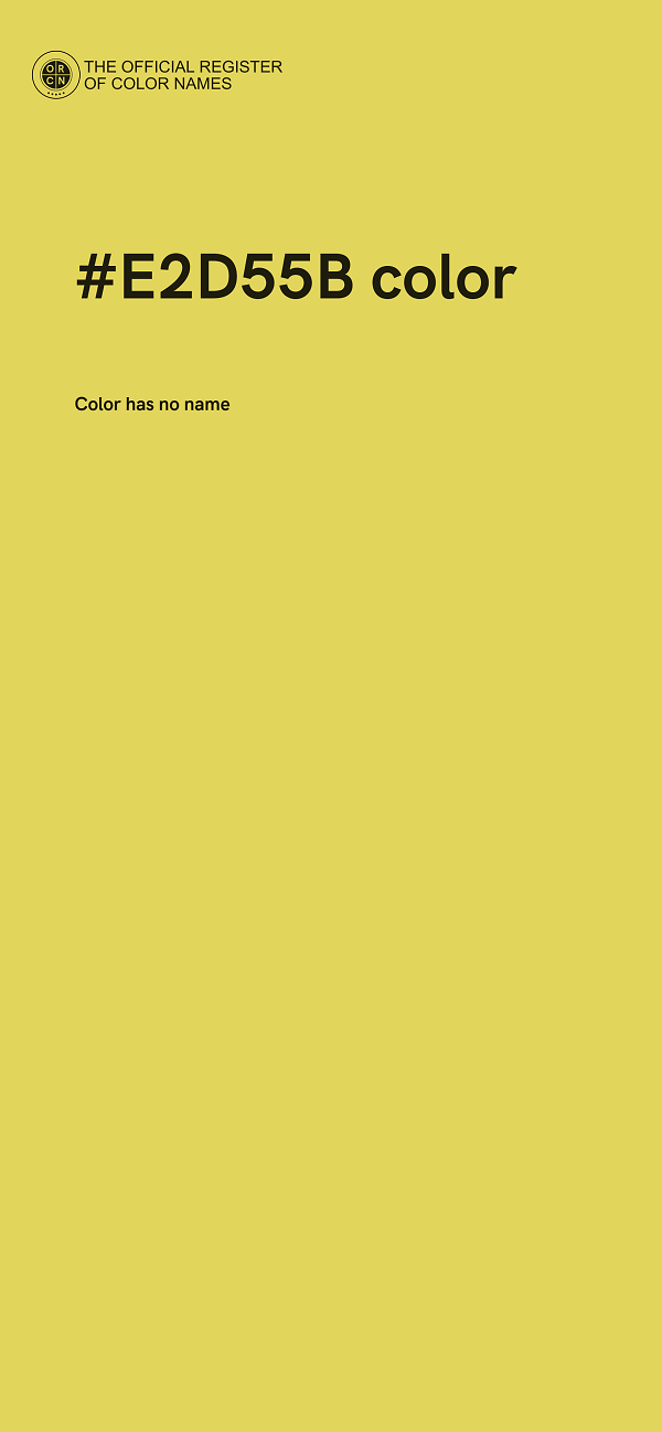#E2D55B color image