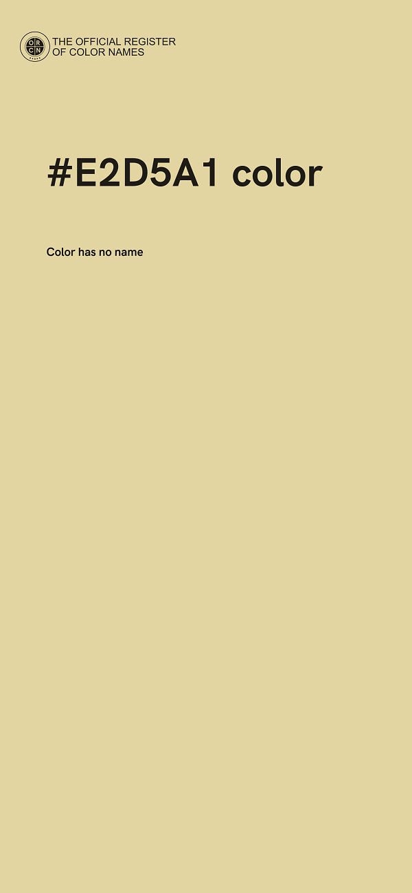 #E2D5A1 color image