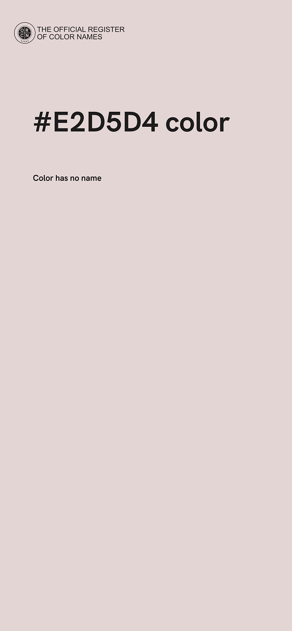 #E2D5D4 color image