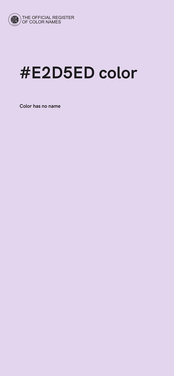 #E2D5ED color image