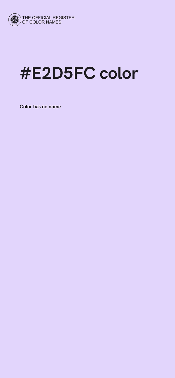 #E2D5FC color image
