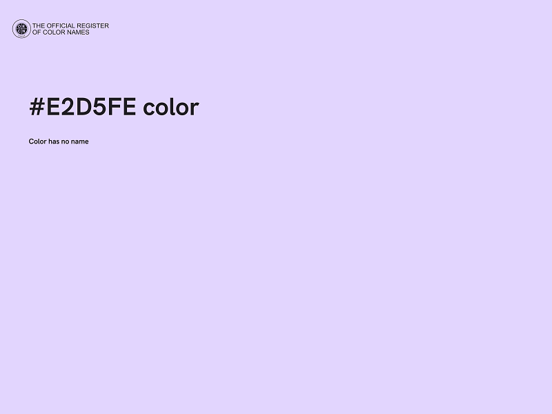 #E2D5FE color image