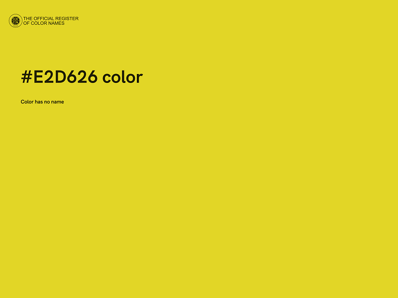 #E2D626 color image