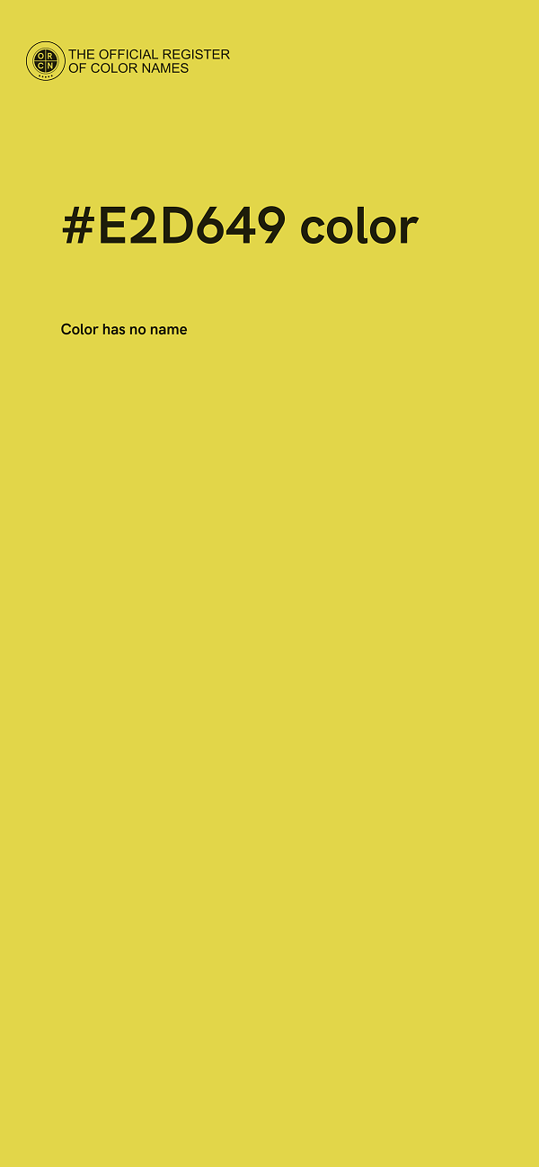 #E2D649 color image