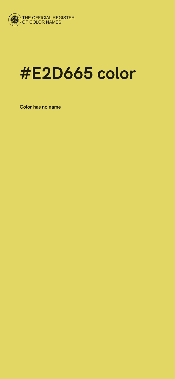 #E2D665 color image
