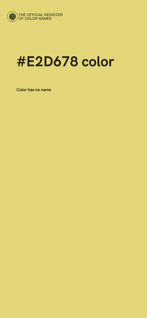 #E2D678 color image