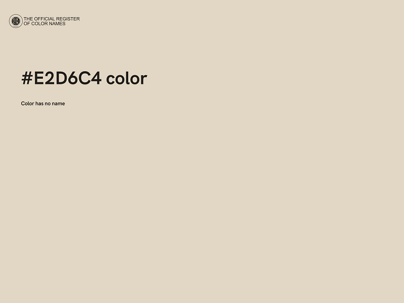 #E2D6C4 color image