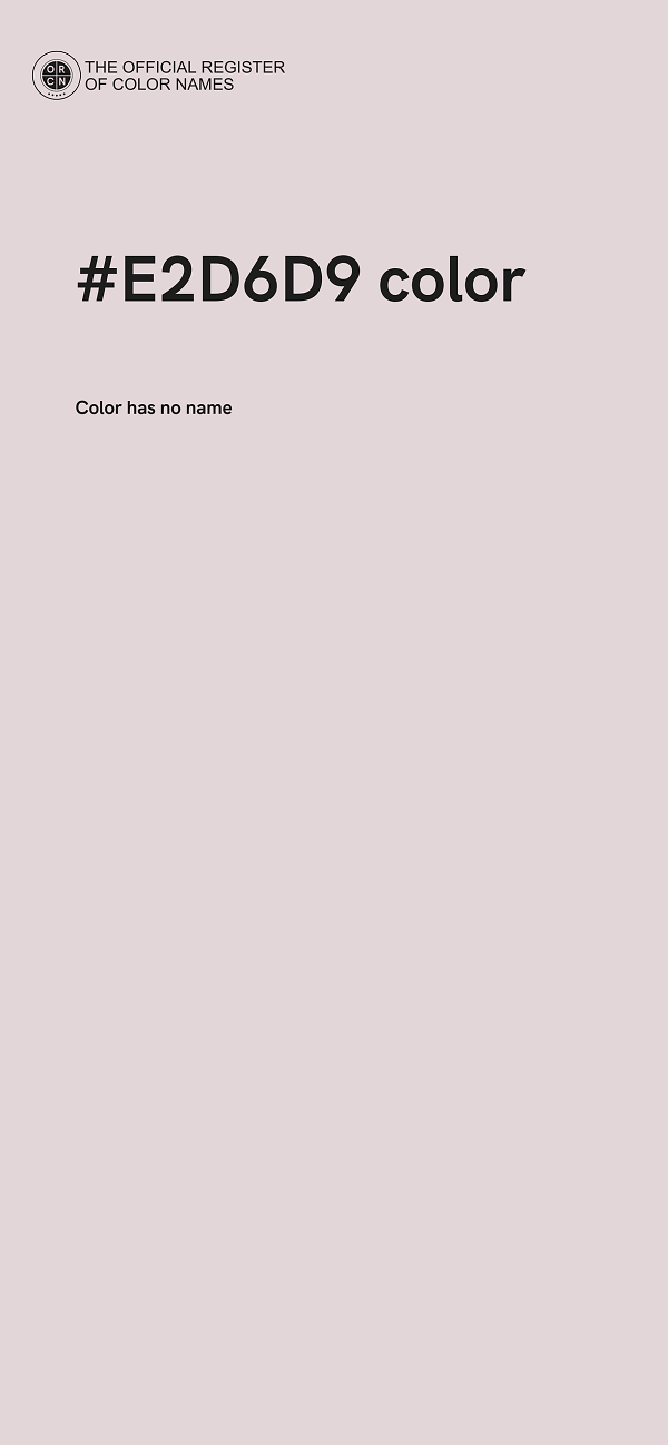#E2D6D9 color image