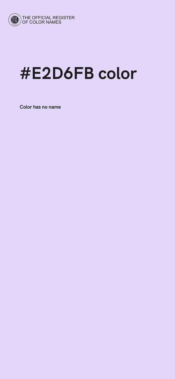 #E2D6FB color image
