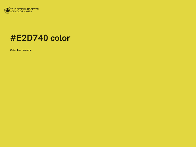 #E2D740 color image