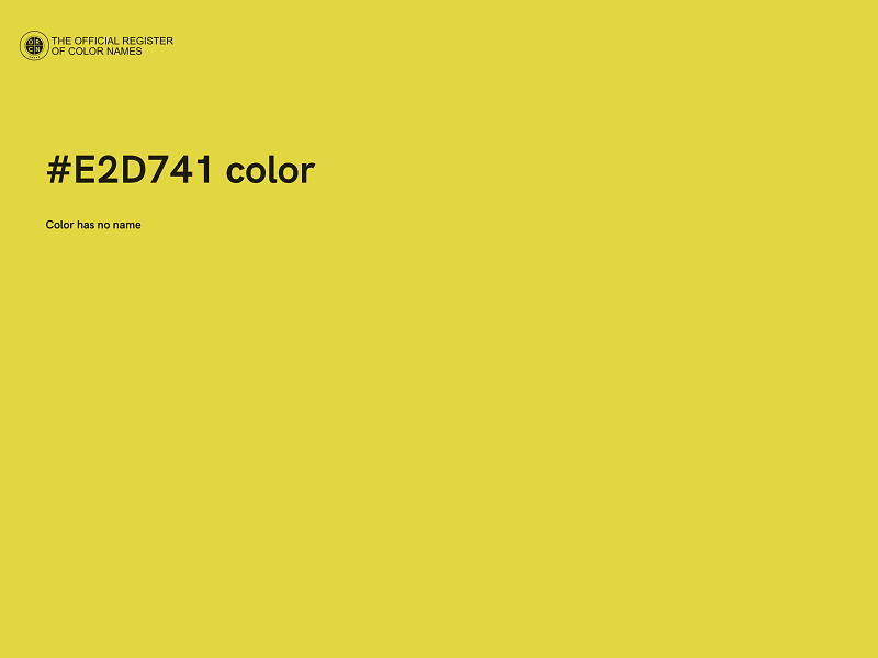 #E2D741 color image