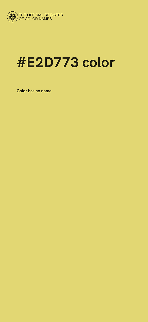 #E2D773 color image