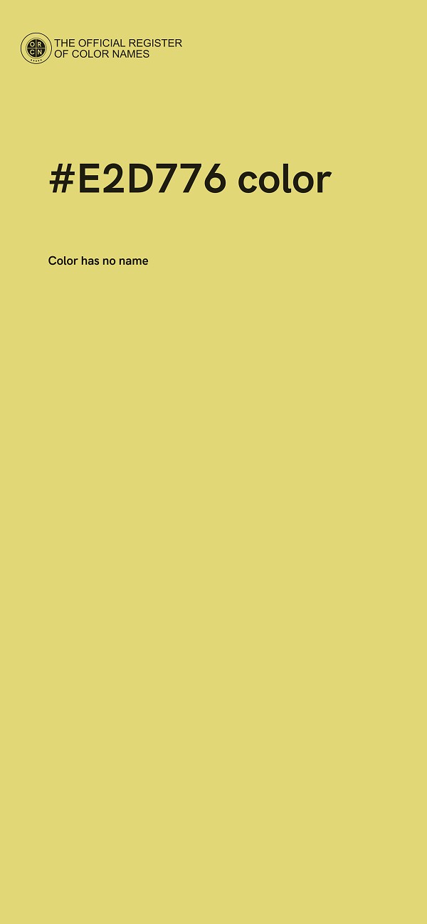 #E2D776 color image