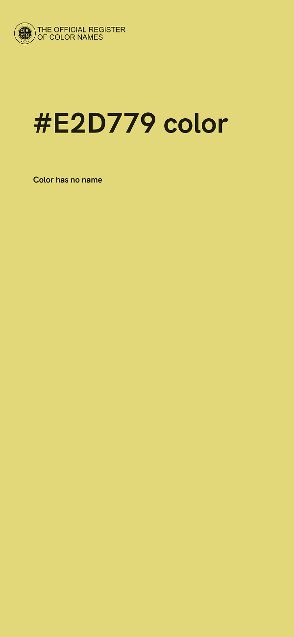 #E2D779 color image